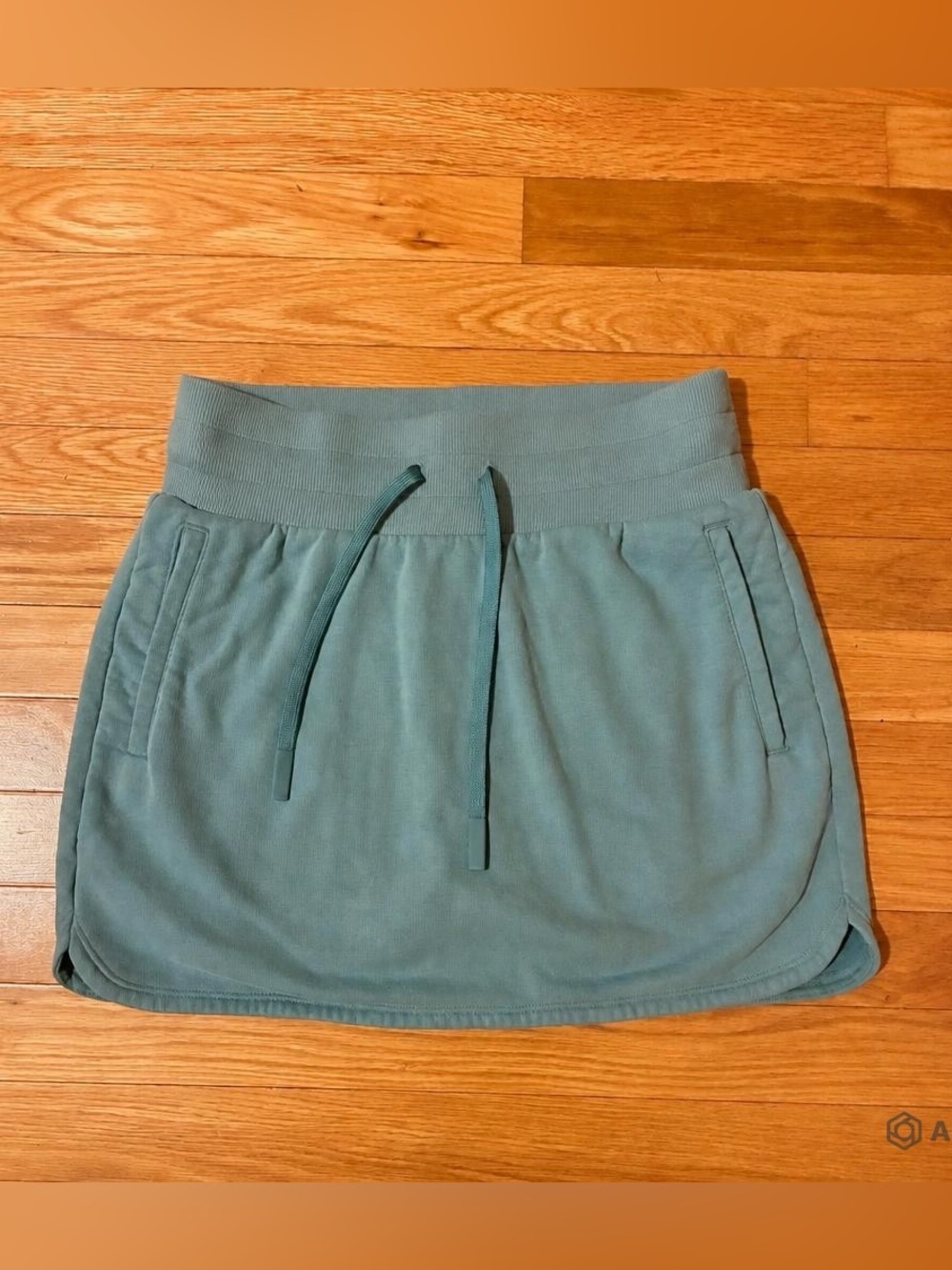 Joy Lab Teal Athletic Lounge Skirt with Drawstring & Pockets - Size Small